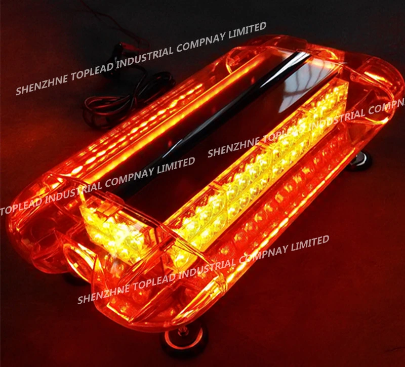 12V 80W LED Police and Emergency Lightbar with Magnetic and Rack Mounting