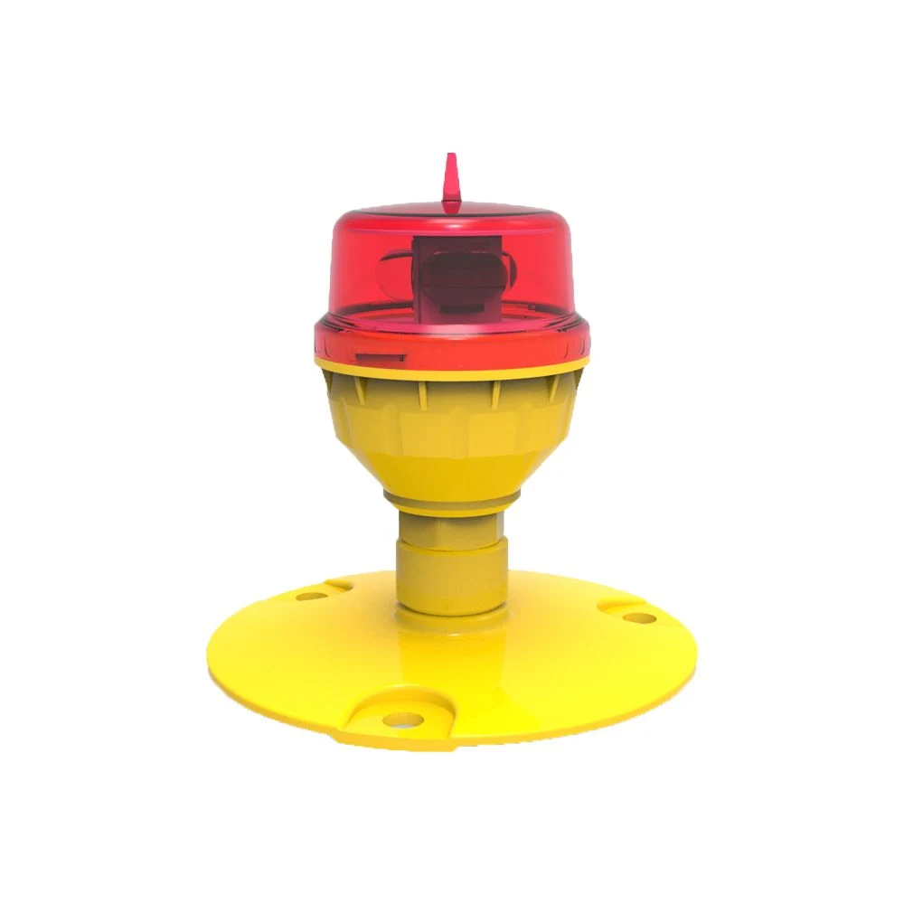 L-810 Icao LED Aircraft Warning Solar Power Red Beacon Waterproof LED Warning Light Tower Light Awl Aircraft Warning Light Aviation Obstruction Light