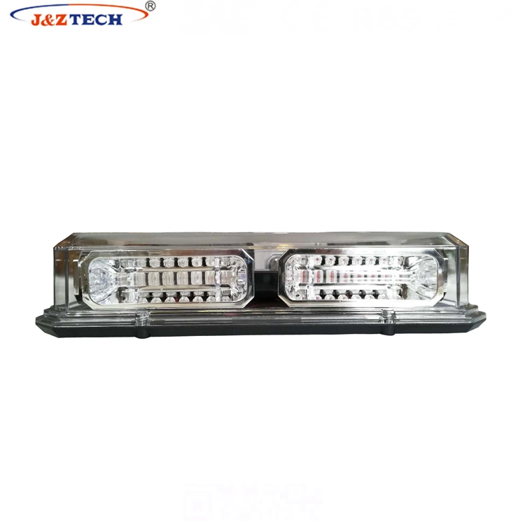 48 LEDs 33cm Length LED Warning Mini Light Bar Magnetic Feet Lightbar