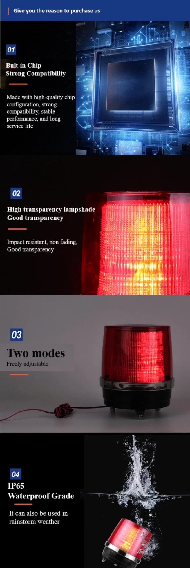 Senken Hot Sale LED Beacon Circular Warning Light