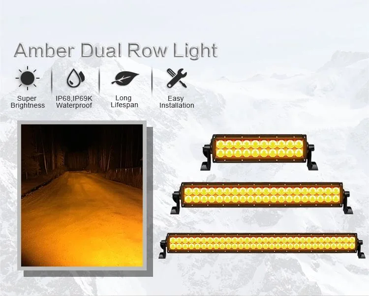 Aurora Dual Row Amber LED Light Bars