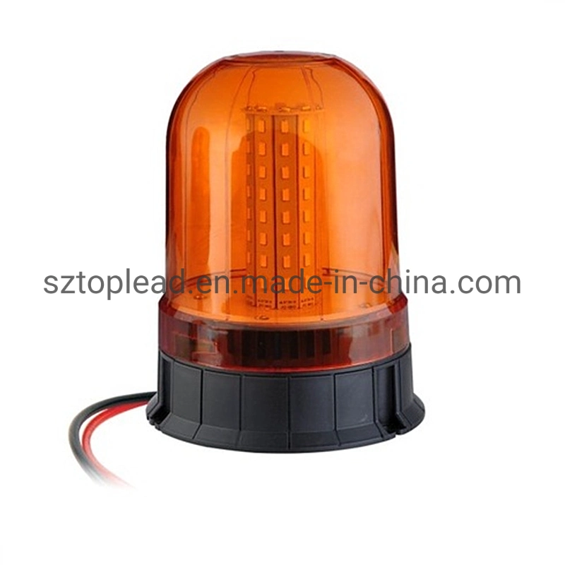 Yellow 12V-48V Super Bright LED Rotating Warning Light, LED Flash Warning Light, Power LED Revolving Magnetic Warning Beacon (TBL 93)