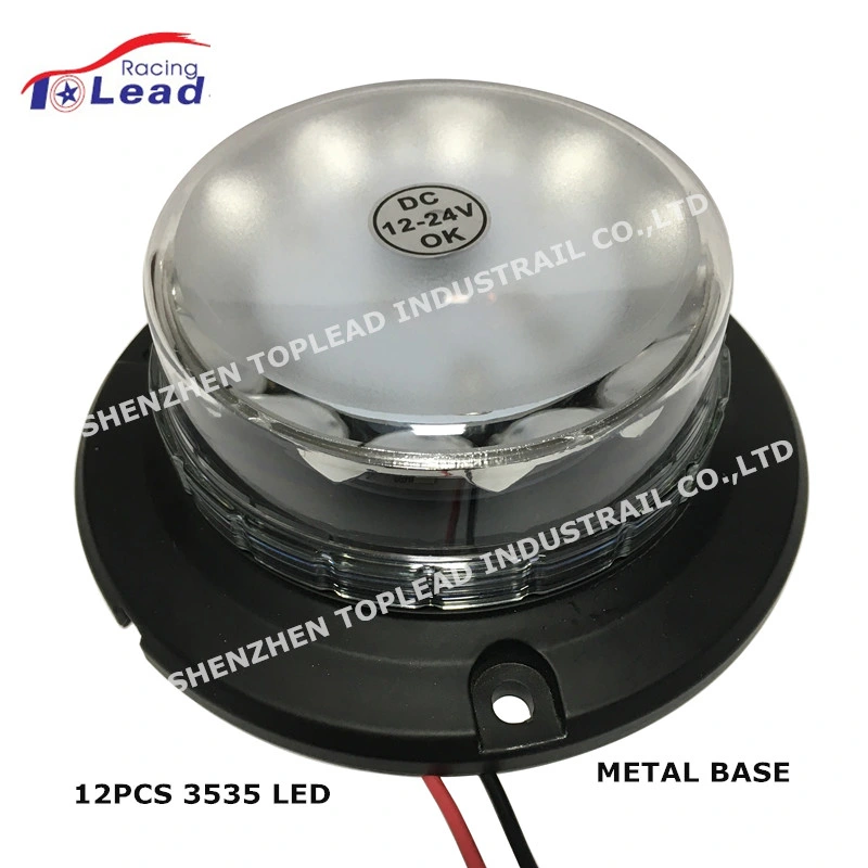 PC Lens Wire Mount 3535 LED Strobe Beacon Revolving Light