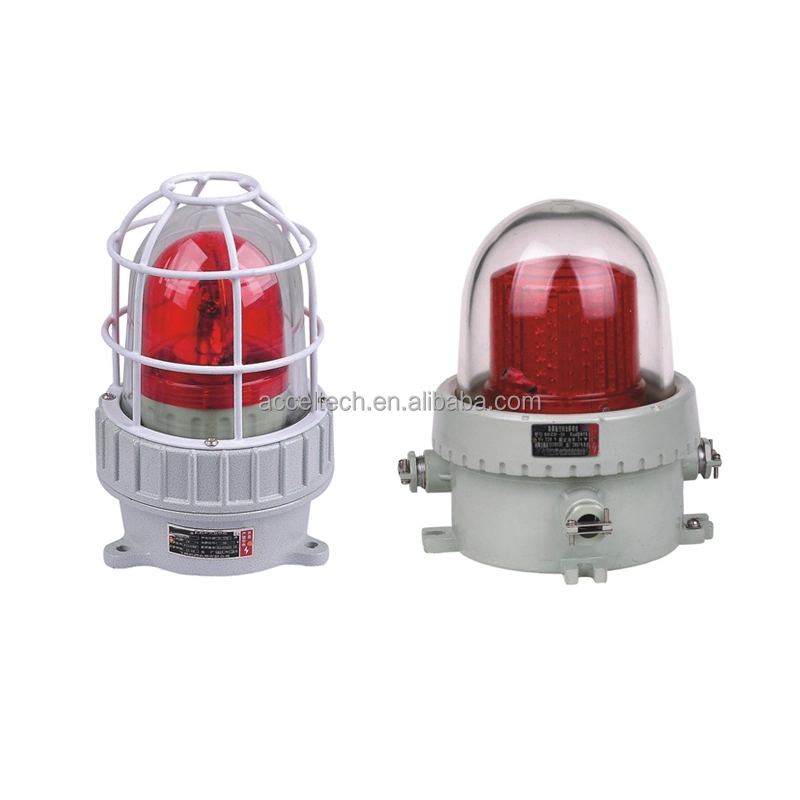 LED Rotating Explosion Proof Warning Lights Customized Beacon with Electronic Sounders