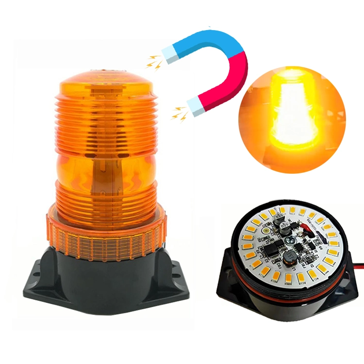 Forklift LED Strobe Beacon Amber Light High Body 10-110V EMC Roof Top Hazard Traffic Indication Flash Emergency Warning Light Safety Lamp