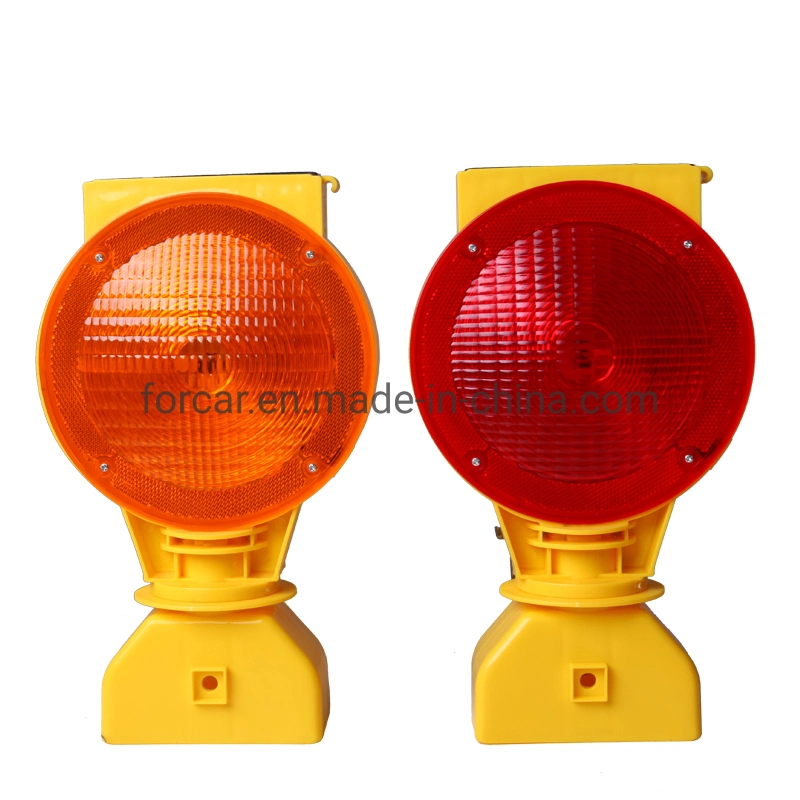 Solar Warning Amber Flashing Strobe Lamp Road Safety Barricade Lights Flashing Emergency Traffic Strobe Beacon signal Lights Portable Warning Caution Light