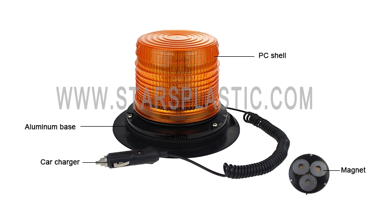 360 Degree Coverage Warning Strobe Beacon Amber Warning LED Beacon with Muli-Function Cigar Plug