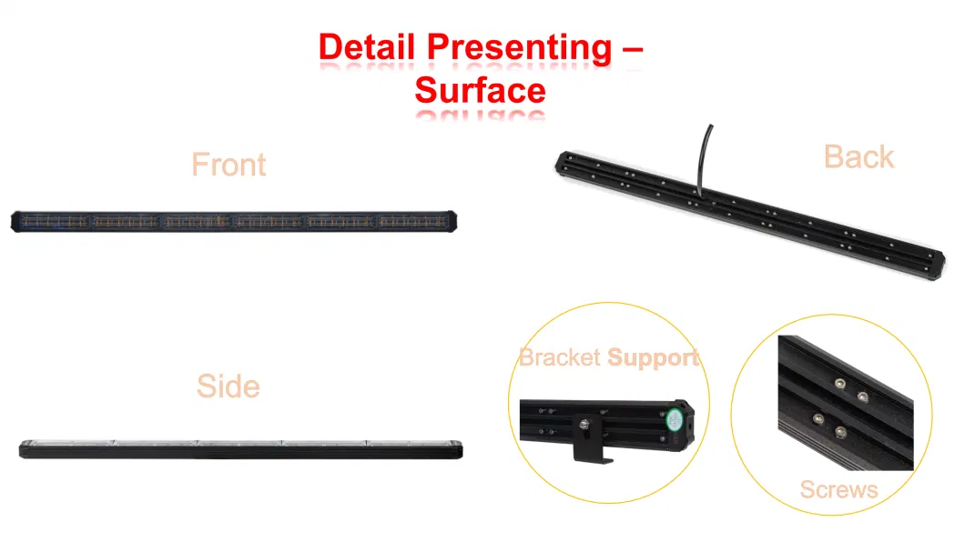 Ultra-Thin LED Flashing Traffic Advisor Light Bar