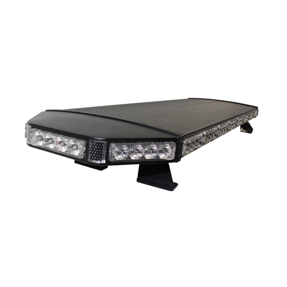 48&prime; &prime; Black Aluminum Dome Amber LED Safety Lightbar