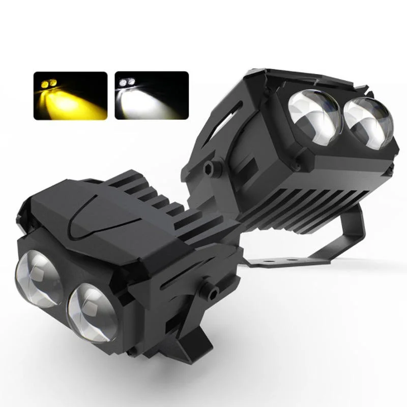 4 Inch LED Pods Light Fog Lights Yellow White Dual Color Motorcycle ATV LED Work Light Bar off Road Drivinglight for ATV UTV