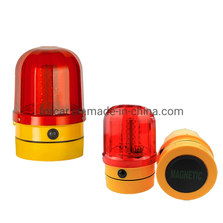 Revolving Car Warning Strobe Lights Battery-Operated Red LED Beacon Blinking Flashing Function Machine Emergency Warning Caution Light