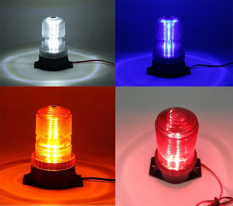 DC12-80V Forklift Mini LED Strobe Lamp Red Lens Warning Light Waterproof Beacon Blinker Flash