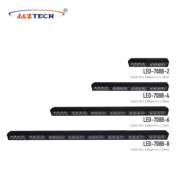 72W 73cm Stick 6 LED Module Traffic Advisor LED Warning Light Bar