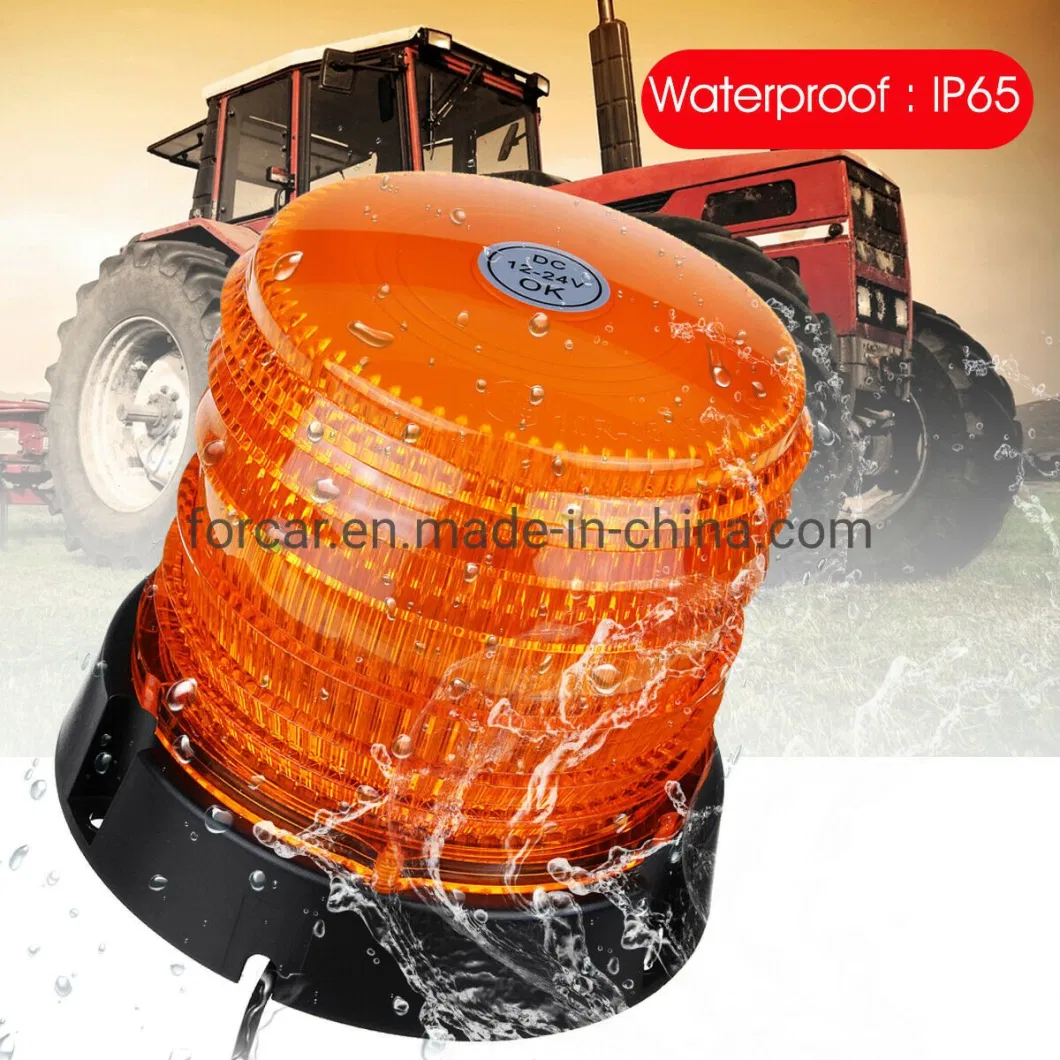 Emergency Magnetic Strobe Flashing Warning Beacon Amber LED Strobe Beacon Light for Truck Vehicle