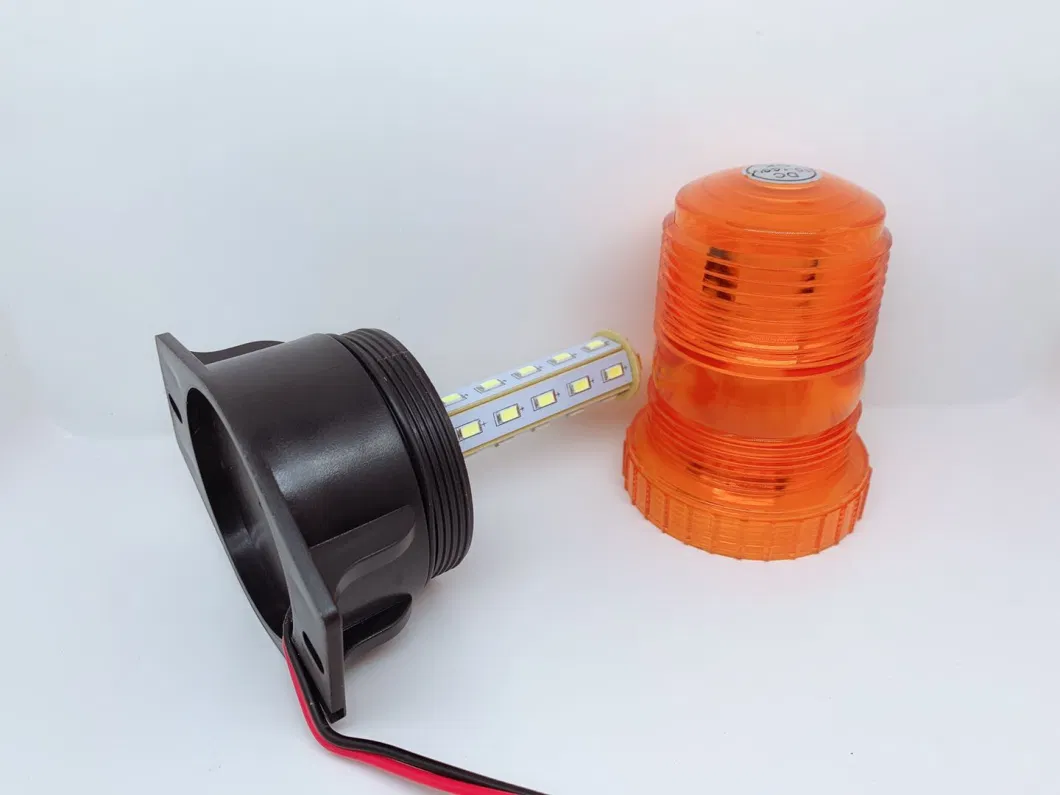 Mini Beacon LED Flashing Warning Light Amber Red Beacon Light