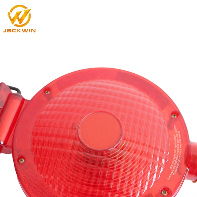 LED Strobe Beacon Traffic Cone Top Solar Warning Light for Road Safety