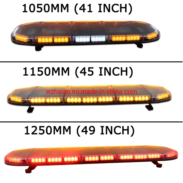 51 Inch LED Police Warning Lightbar with Tir Lens in Blue LEDs and Dome Cover
