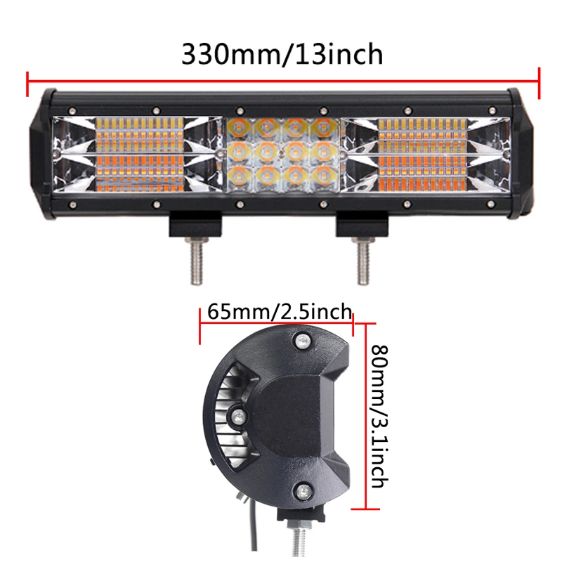 4inch 5inch 7inch 22inch 32inch 42inch Dual Color Flood Spot Flash LED Offroad Work Light Bar