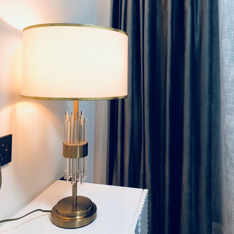 Modern Crystal Table Lamp American Luxury Night Modern Bedside Lamp (WH-MTB-79)