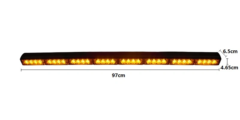 72W 73cm Stick 6 LED Module Traffic Advisor LED Warning Light Bar