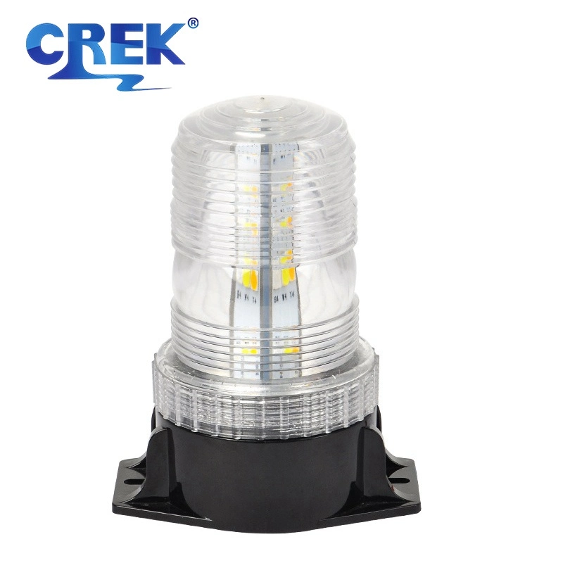 Rotating Emergency Warning Strobe Light Amber LED Beacon for Tractor