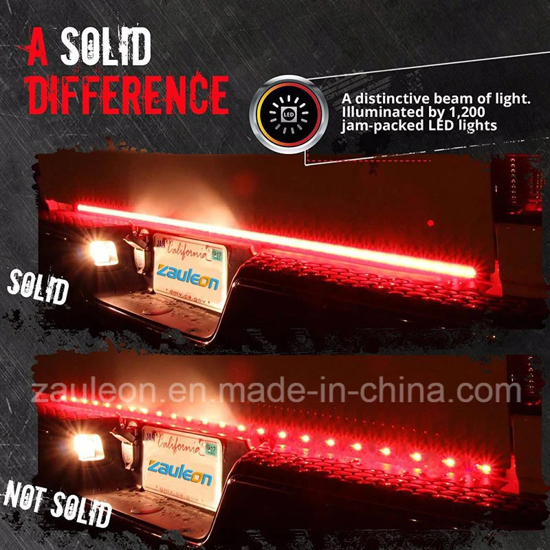 Full Function Reverse Brake Running Sequential Amber Turn Signal 60&prime;&prime; LED Tailgate Light Bar for Trucks SUV Trailer