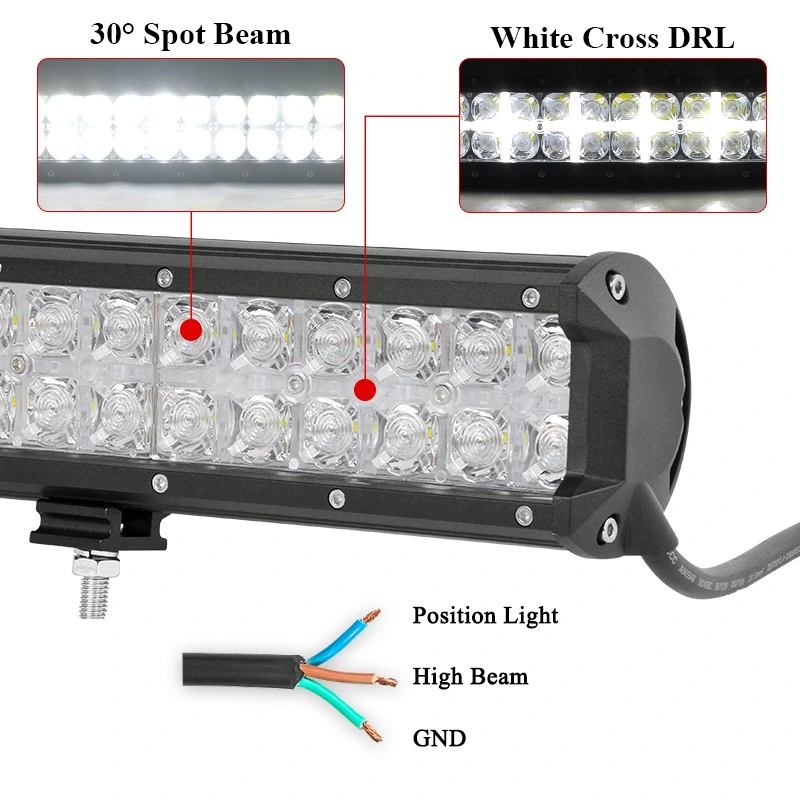 12 Inch 72W 7D Offroad LED Light Bar for 4X4