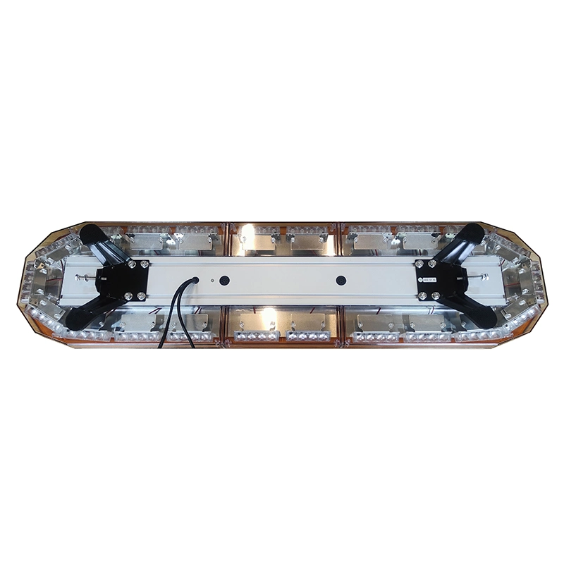 12V Amber White LED Flashing Full Size LED Warning Strobe Lightbar