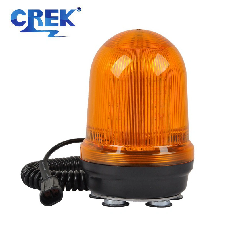 10-100V Amber LED Strobe Light Rotary Flash Warning Beacon or Truck