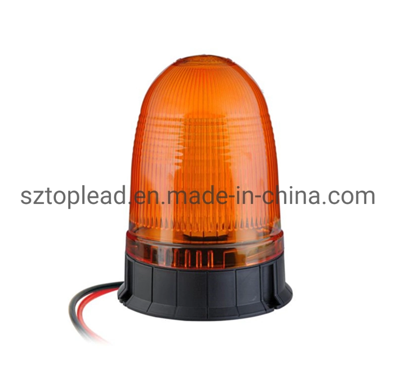 Amber Flexible Pole Mount LED Emergency Rotate Lamp Waterproof Traffic Strobe Warning Beacon Flashing Rotary Light