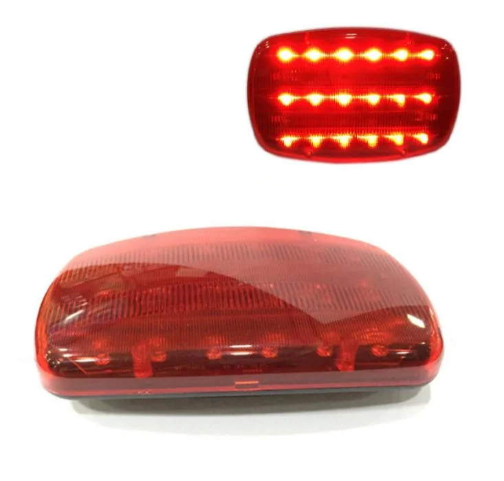 Wholesale 18PCS LED Red Warning Flashing Beacon Strobe Lamp Car Vehicle Caution Emergency Lighting with Bracket Base Strong Magnet High Visibility Warning Light
