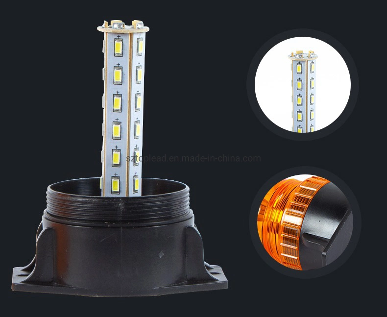 DC12-80V Forklift Mini LED Strobe Lamp Red Lens Warning Light Waterproof Beacon Blinker Flash