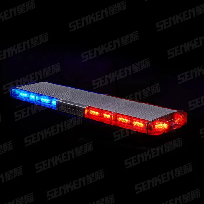 Senken Red Blue Amber Thin LED Police Emergency Warning Flashing Lightbar