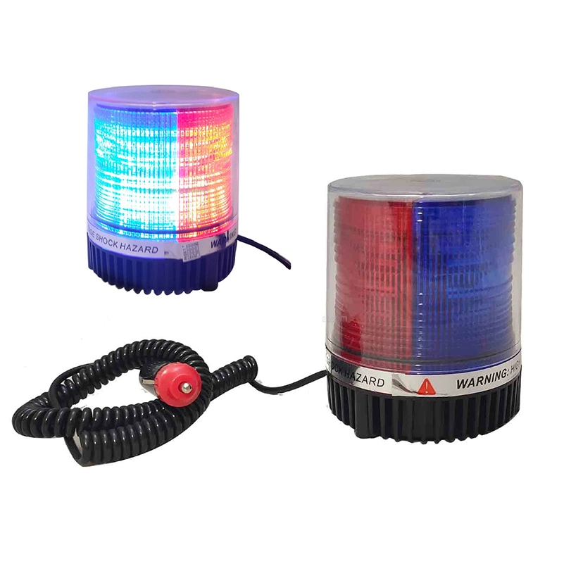 Blue and Red LED Warning Light Flash Ceiling Lamp with Two Covers DC12/24V