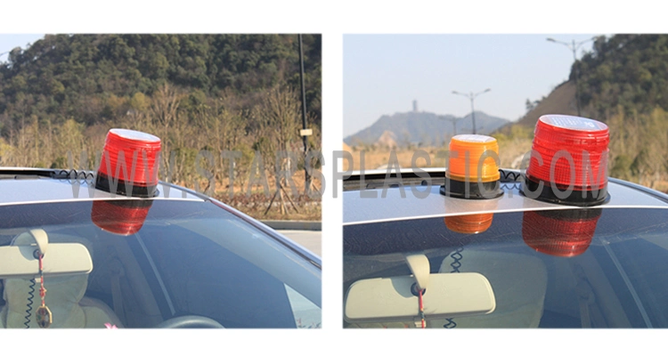 LED Rotating Flashing Solar Beacon Light with Magnet