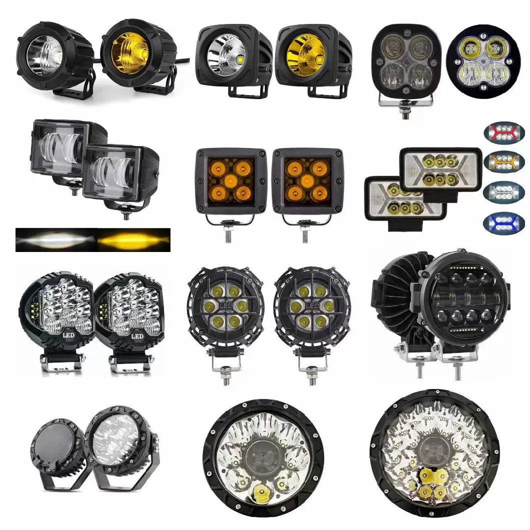 12V Amber and White Color Dual Color Single Row LED Light Bar