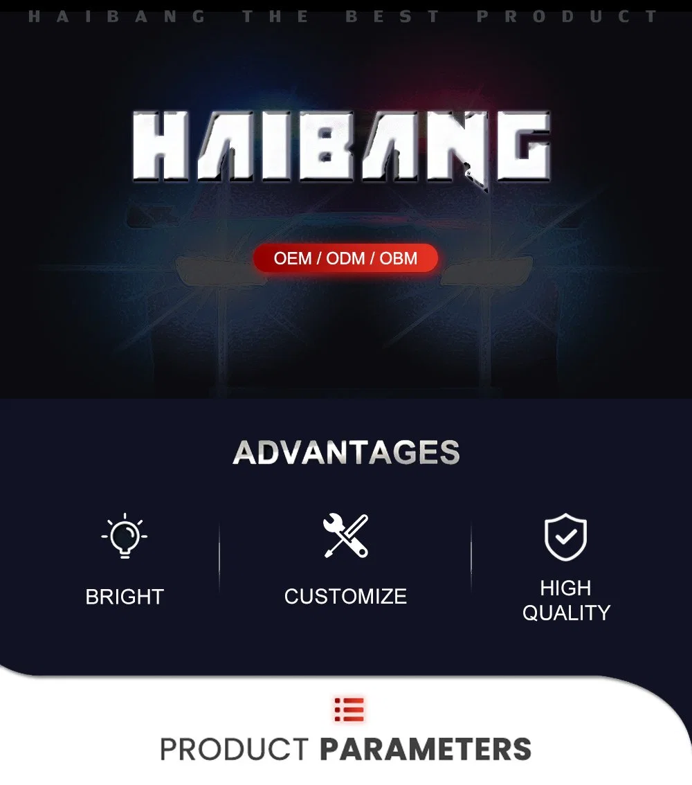 Haibang Warning Rotating Halogen Lightbar Built-in Speaker for Ambulance/Truck/Fire