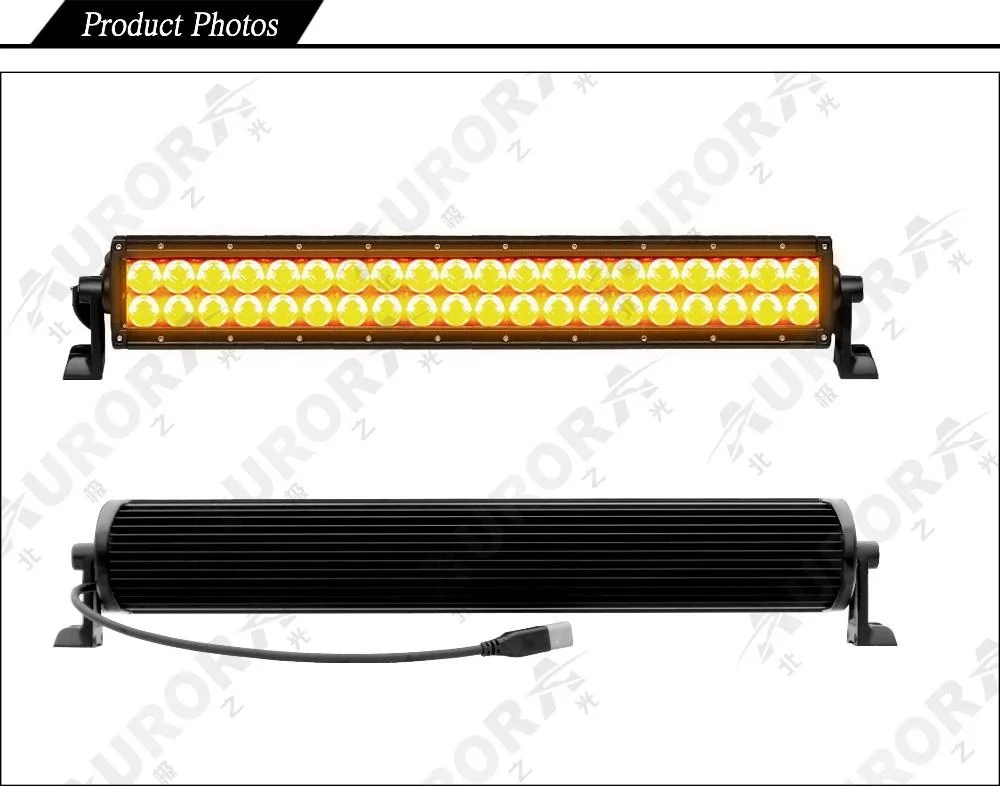 Aurora Dual Row Amber LED Light Bars