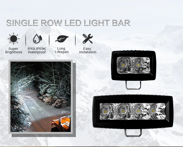 Aurora E Mark 4 Inch LED Light Bar for Car off Road Work Light