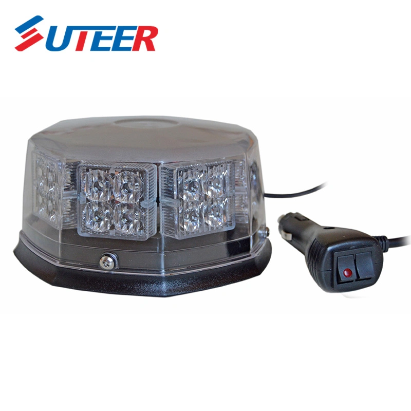 Amber LED Magnetic Flashing Warning Strobe Light Beacon (BE300)