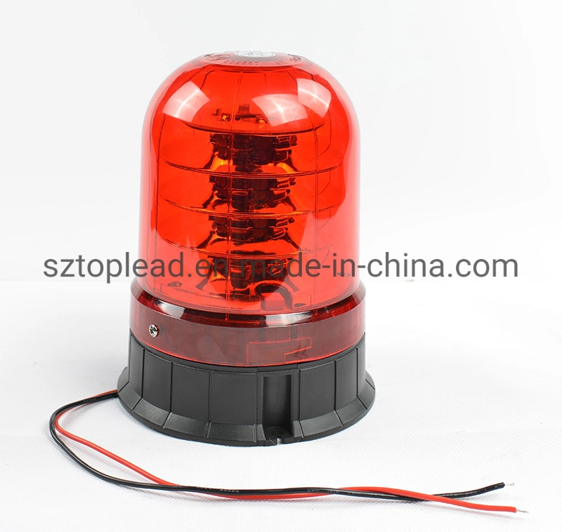 Yellow 12V-48V Super Bright LED Rotating Warning Light, LED Flash Warning Light, Power LED Revolving Magnetic Warning Beacon (TBL 93)