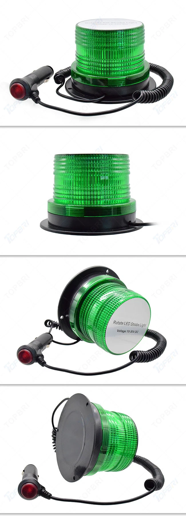 Amber Red Green Strobe Rotated Beacon 12V 18W LED Forklift Warning Safety Light