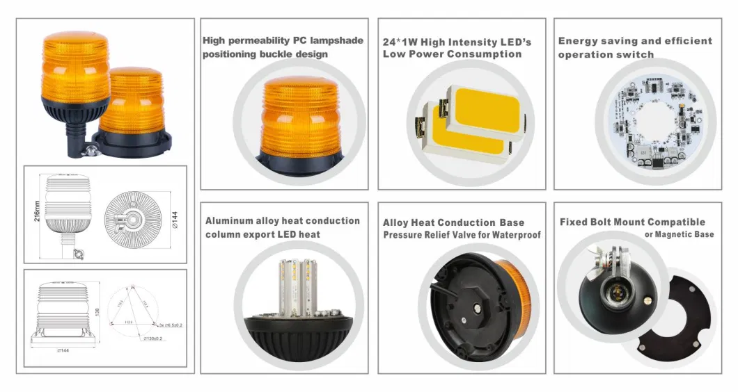 LED Warning Beacon Light