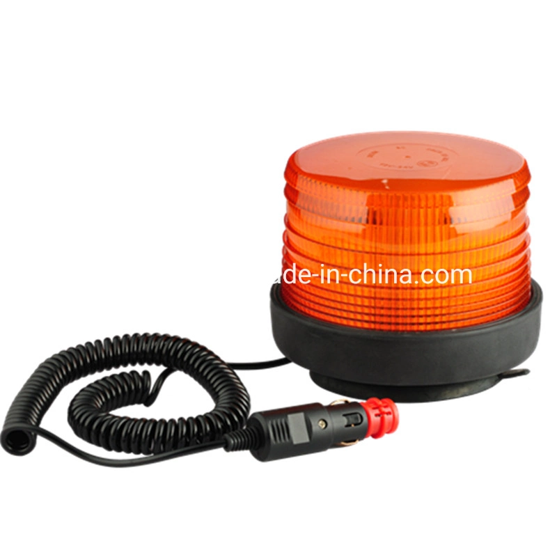 Factory Amber LED Flashing Warning Lamp DC12-48V Magnetic Rotary Strobe Emergency Beacons