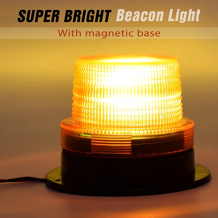 Tonny 12V-80V Wide Voltage Magnetic LED Strobe Warning Light Beacon Light