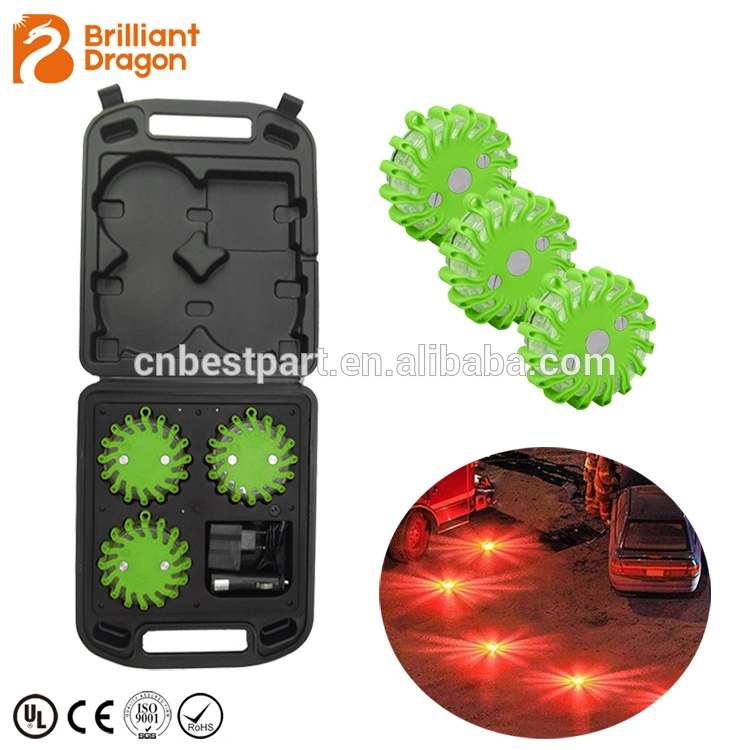 Multifunction Car Road Flares Emergency Warning Strobe Disc Lights Portable Road Traffic Flashing Beacon Caution Lamp Quality LED Traffic Safety Signal Light