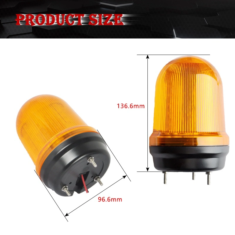 Flash De Advertencia Amber Truck LED Warning Light Emergency Strobe Beacon