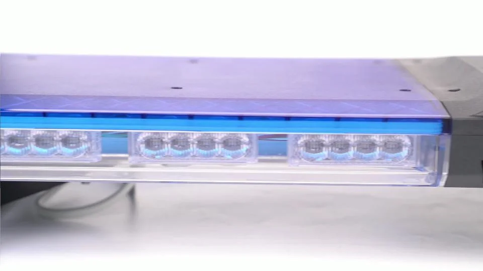 Senken Built-in Speaker Thin Police Ambulance LED Emergency Warning Lightbar