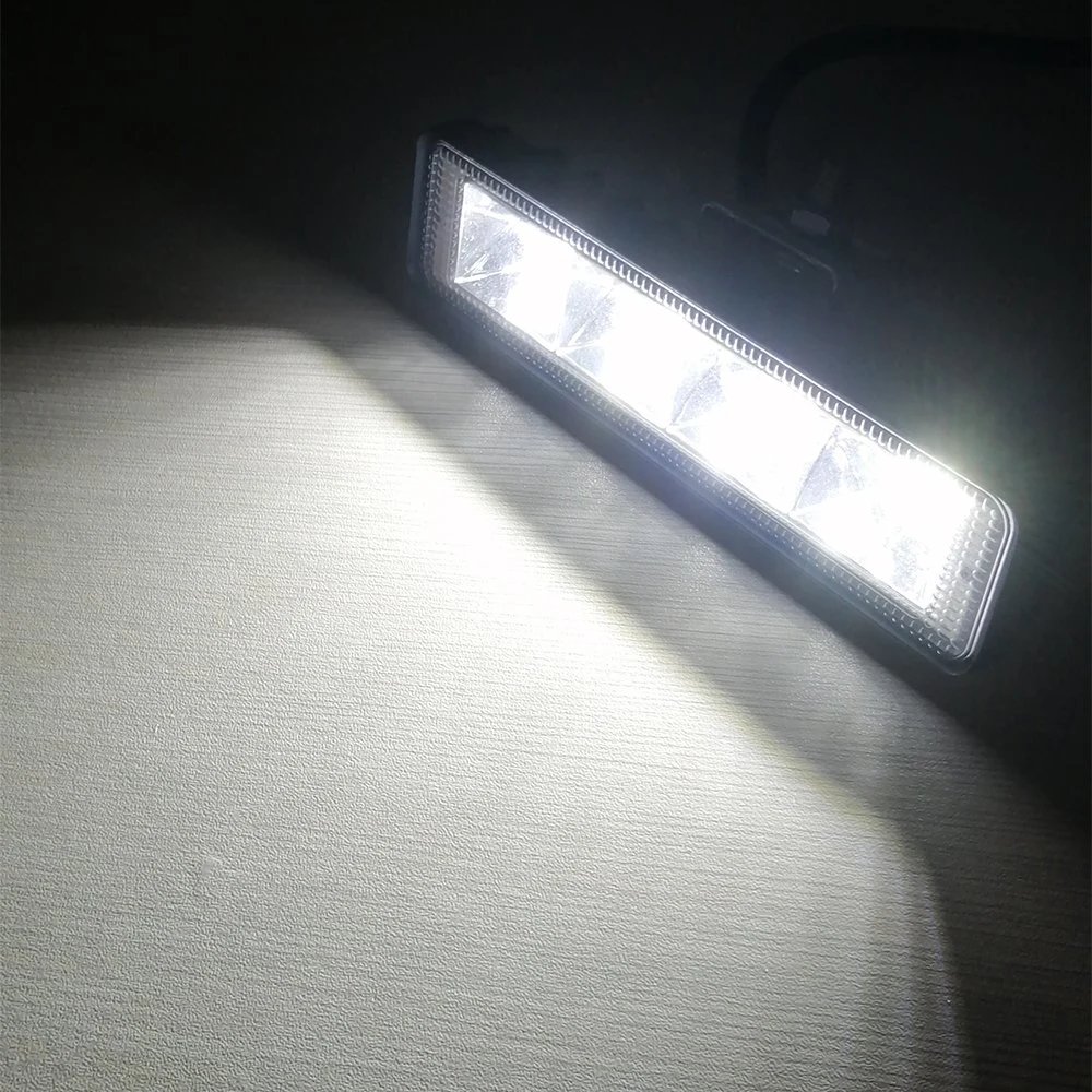 9-30V 24LED Offroad LED Flood Beam Fog Work Lamp 6inch LED Work Light White Yellow Double Color LED Work Light Driving Light Bar