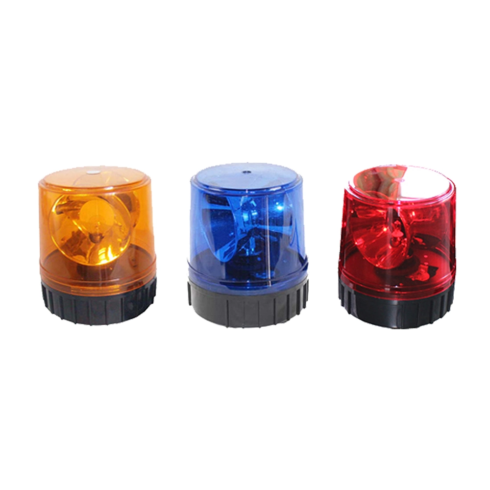 Haibang Screw/Magnet Base Changeable Traffic Rotating Alarm, Halogen Revolving Beacon Lights for Trucks